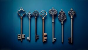 Seven different keys